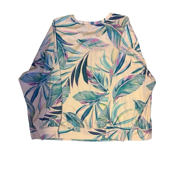 TORRID Terry Cloth Beach Leaves Sweatshirt and Split-side Beach Shirts size 2X - Picture 4 of 9
